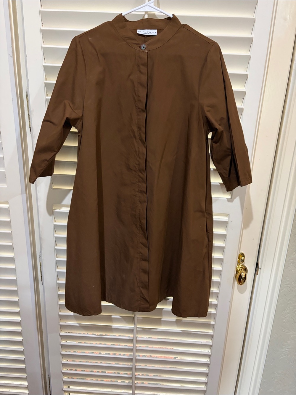 bryn Walker Brown Button Dress. Size XS